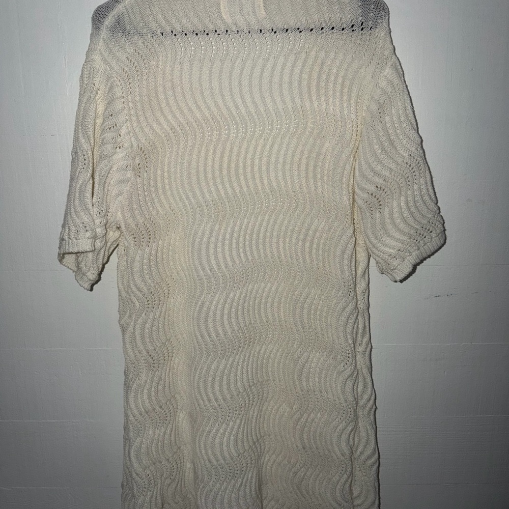 Cream Open-Front Sweater - Picture 3 of 3